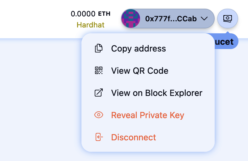Disconnect burner wallet
